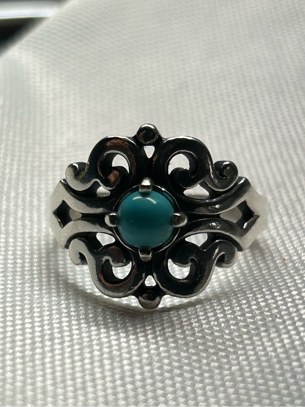 RETIRED James Avery Turquoise Spanish Lace Ring